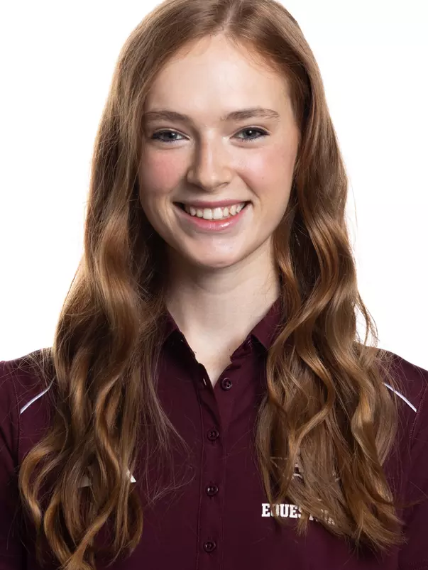 COLLEGE STATION, TX - August 16, 2023 - Lillian Reynolds of the Texas A&M Aggies during Texas A&M Aggies Equestrian photo day in College Station, TX. Photo By Wesley Bowers/Texas A&M Athletics