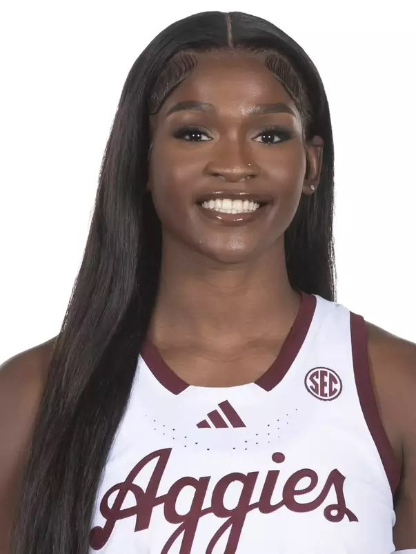 COLLEGE STATION, TX - October 06, 2024 - Guard  Aicha  Coulibaly #5 of the Texas A&M Aggies during women’s basketball headshot in College Station, TX. Photo By Craig Bisacre/Texas A&M Athletics