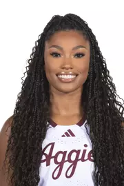 COLLEGE STATION, TX - October 06, 2024 - Guard Kyndall Hunter #7 of the Texas A&M Aggies during women’s basketball headshot in College Station, TX. Photo By Craig Bisacre/Texas A&M Athletics