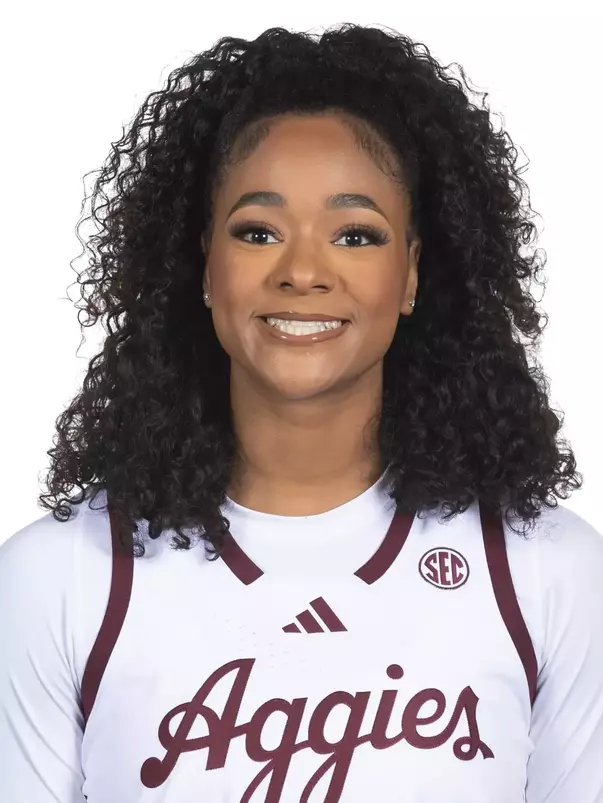 COLLEGE STATION, TX - October 06, 2024 - Guard Janae Kent #20 of the Texas A&M Aggies during women’s basketball headshot in College Station, TX. Photo By Craig Bisacre/Texas A&M Athletics