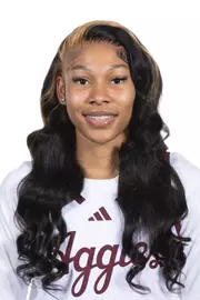 COLLEGE STATION, TX - October 06, 2024 - Guard Erica Moon #3 of the Texas A&M Aggies during women’s basketball headshot in College Station, TX. Photo By Craig Bisacre/Texas A&M Athletics