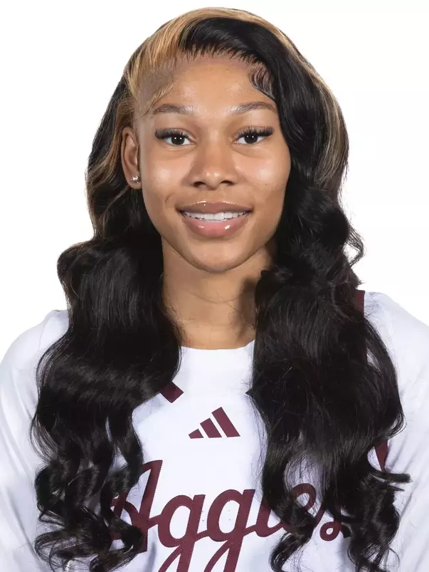 COLLEGE STATION, TX - October 06, 2024 - Guard Erica Moon #3 of the Texas A&M Aggies during women’s basketball headshot in College Station, TX. Photo By Craig Bisacre/Texas A&M Athletics