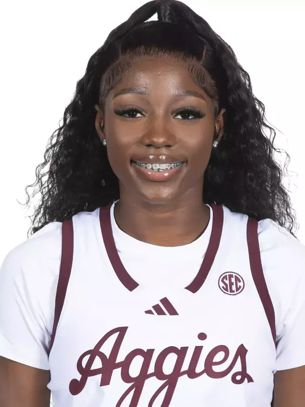 COLLEGE STATION, TX - October 06, 2024 - Forward  Vanessa Saidu #11 of the Texas A&M Aggies during women’s basketball headshot in College Station, TX. Photo By Craig Bisacre/Texas A&M Athletics