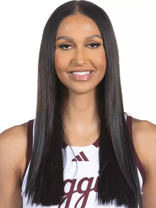 COLLEGE STATION, TX - October 06, 2024 - Forward  Lauren Ware #32 of the Texas A&M Aggies during women’s basketball headshot in College Station, TX. Photo By Craig Bisacre/Texas A&M Athletics