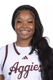 COLLEGE STATION, TX - October 06, 2024 - Guard Sole` Williams #15 of the Texas A&M Aggies during women’s basketball headshot in College Station, TX. Photo By Craig Bisacre/Texas A&M Athletics