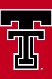 Black Double T logo with white outline on a red background
