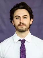 Headshot of University of St. Thomas Men’s Hockey team member Jake Berger, taken on November 5, 2020 in St. Paul.