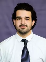 Headshot of University of St. Thomas Men’s Hockey team member Sam Huff, taken on November 5, 2020 in St. Paul.
