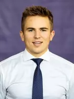 Headshot of University of St. Thomas Men’s Hockey team member John Serafin, taken on November 5, 2020 in St. Paul.