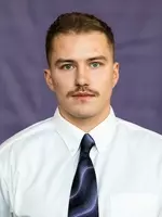 Headshot of University of St. Thomas Men’s Hockey team member Austin Nault, taken on November 5, 2020 in St. Paul.
