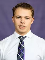 Headshot of University of St. Thomas Men’s Hockey team member Logan Ommen, taken on November 5, 2020 in St. Paul.