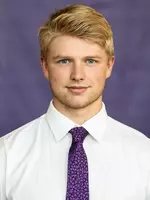 Headshot of University of St. Thomas Men’s Hockey team member Max Osborne, taken on November 5, 2020 in St. Paul.