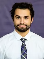 Headshot of University of St. Thomas Men’s Hockey team member Zach Ristau, taken on November 5, 2020 in St. Paul.