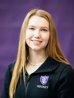 Headshot of University of St. Thomas women’s hockey team member Sydney Paulsen, taken on January 20, 2021 in St. Paul.