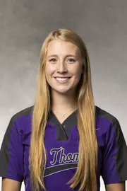 Headshot of University of St. Thomas Softball Player Adrianna Young, taken October 26, 2021, in St. Paul.