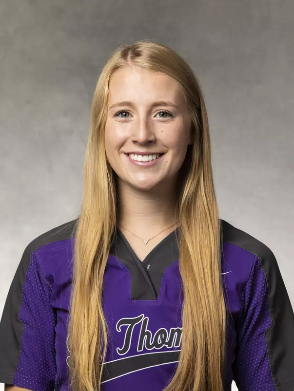 Headshot of University of St. Thomas Softball Player Adrianna Young, taken October 26, 2021, in St. Paul.