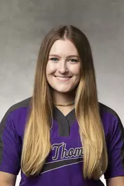 Headshot of University of St. Thomas Softball Player Kendall Hopkins, taken October 26, 2021, in St. Paul.