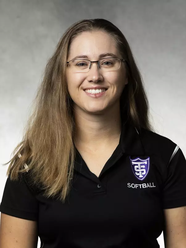 Studio headshot of Meg DuPuis, Softball assistant coach taken October 25, 2021, in St. Paul.