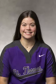 Headshot of University of St. Thomas Softball Player Syd Hockett, taken October 26, 2021, in St. Paul.