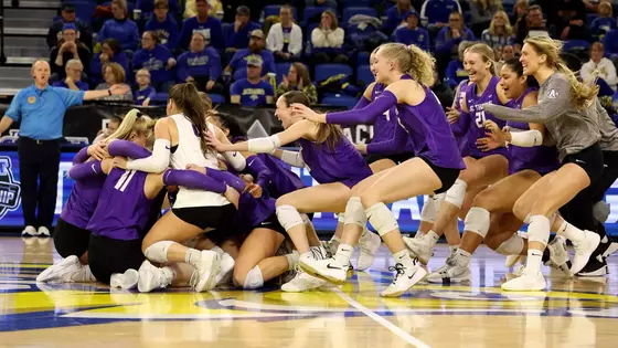 Volleyball Team Celebration