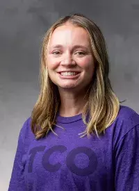 Studio portrait of Briana Cleveland, Sports Medicine, taken in the OEC photo studio on August 18, 2025 in St. Paul.