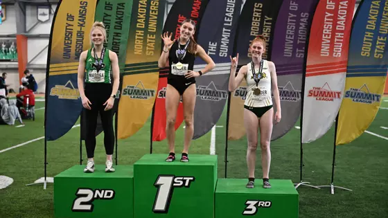 Summit League Indoor Track and Field Championships held at the University of North Dakota on Friday, February 27, 2026. By Russell Hons