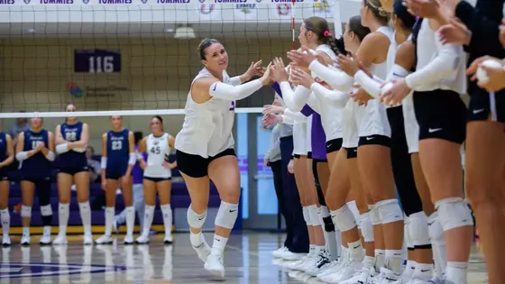 St. Thomas defeated Montana State, 3-1, in front of a Schoenecker Arena record crowd of 1,254 to begin the home season and the Tommie Invitational Tournament.