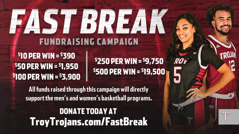 Troy Announces Fast Break Fundraising Campaign for Men’s & Women’s Basketball