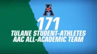 Tulane Places 171 Student-Athletes on the AAC All-Academic Team
