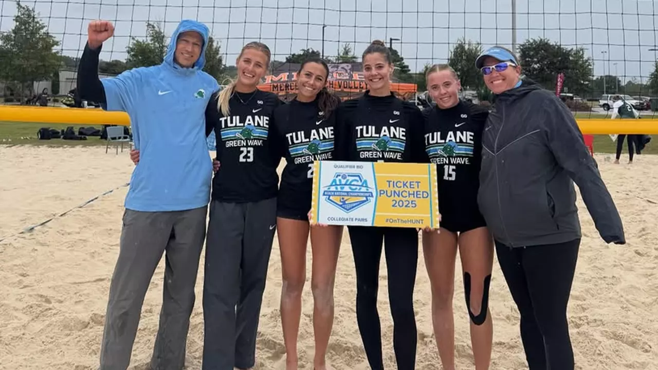Beach Volleyball 2025 AVCA Pairs Championship Ticket Punched