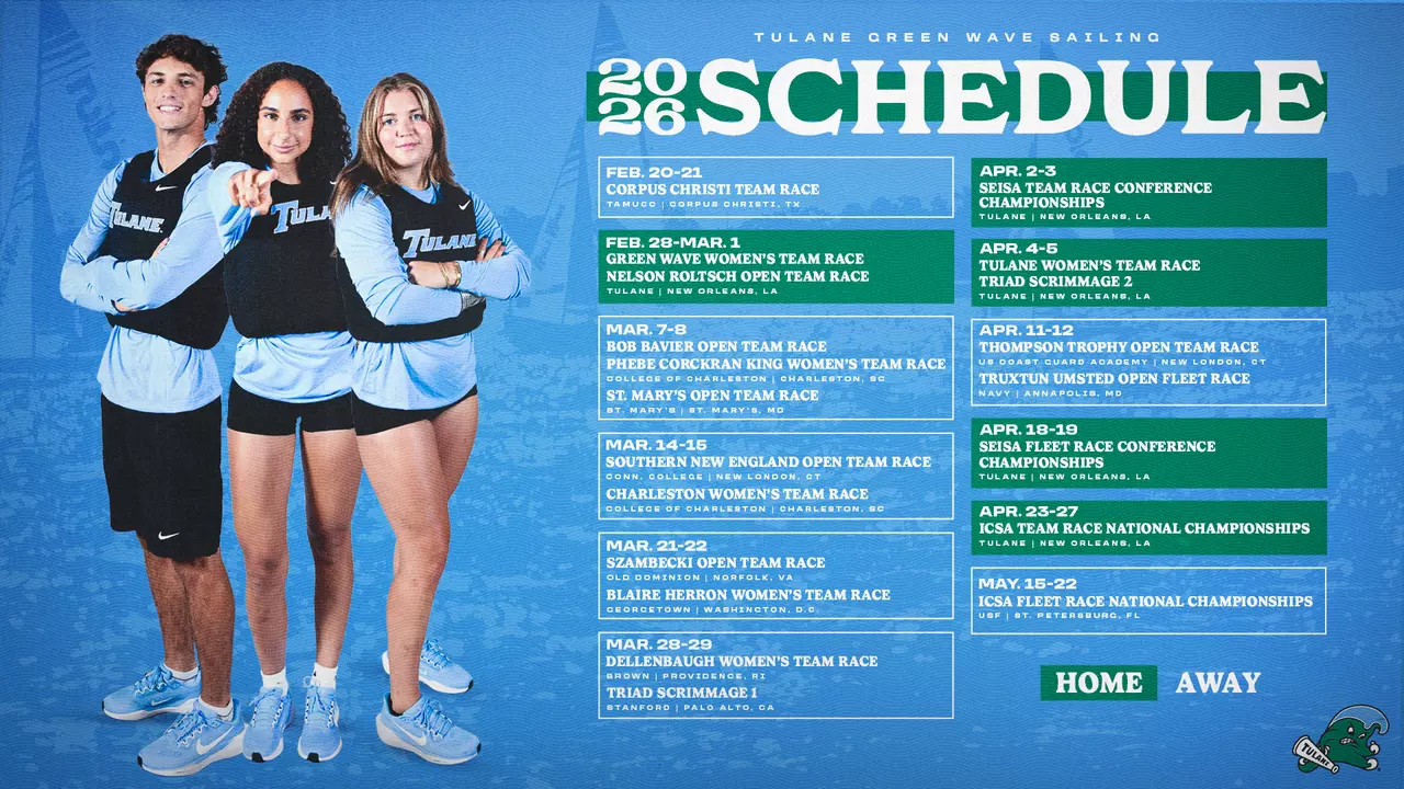 Sailing 2026 Spring Schedule