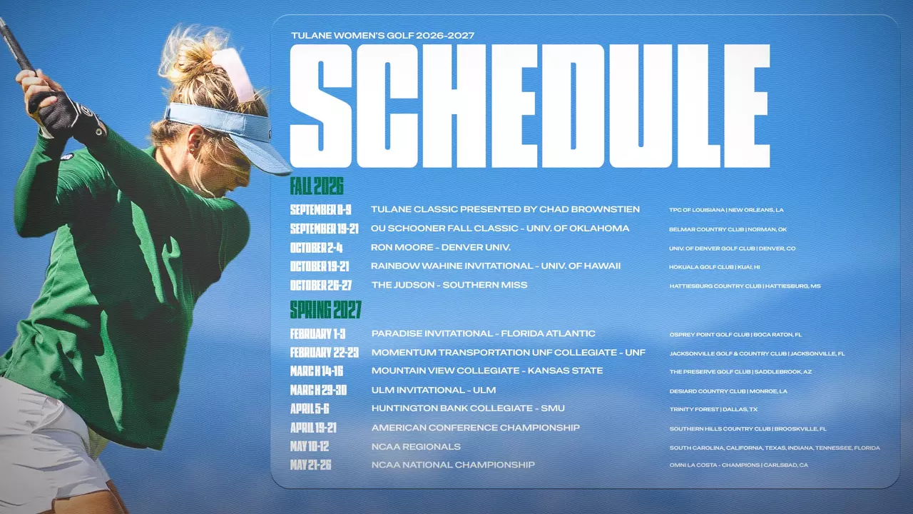 2026-27 Golf Schedule