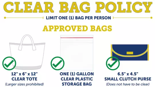 clear bag policy graphic