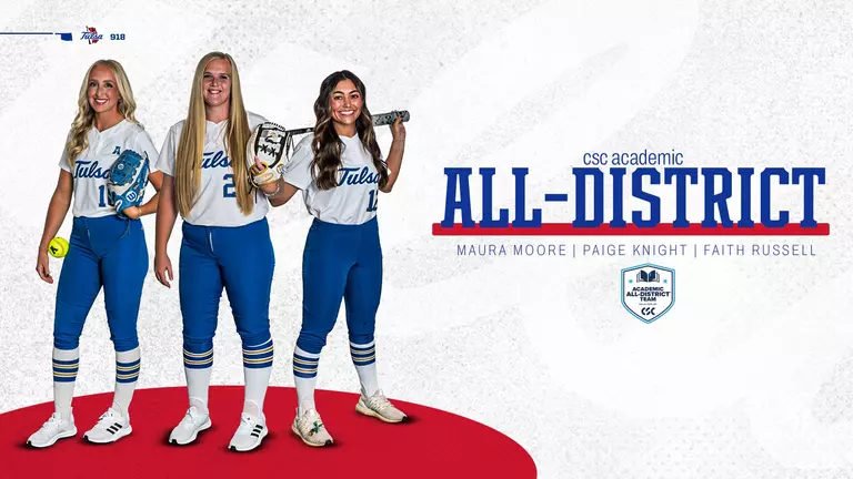 Three Golden Hurricane Earn CSC Academic All-District Honors