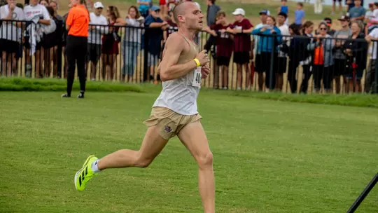 Luke Birdseye crosses the finish line