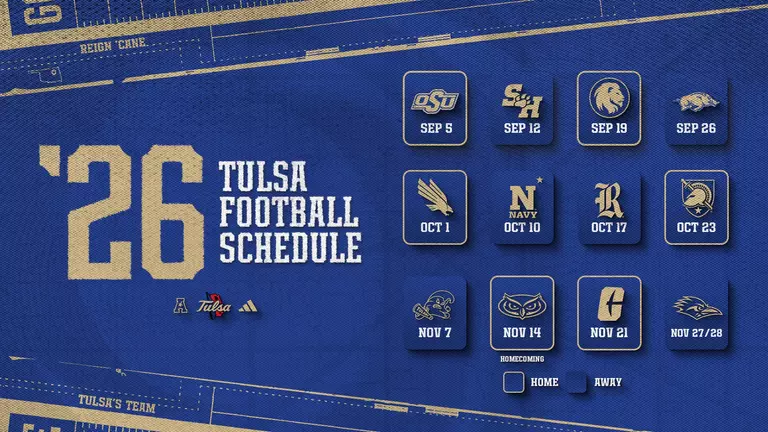 2026 Tulsa Football Schedule Unveiled