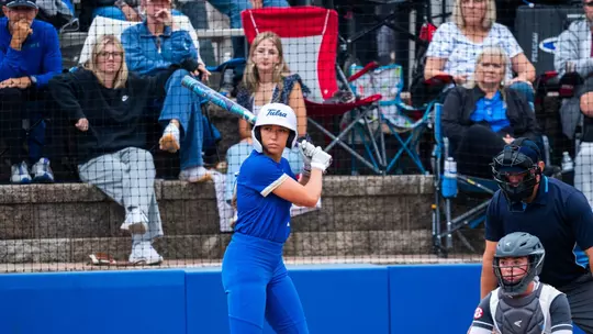 Daeya Moses at the plate against Arkansas