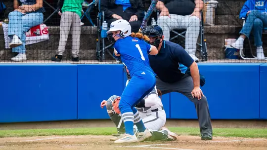 Maci Cole at the plate against Arkansas