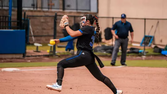 Brinly Maples delivers a pitch against East Carolina