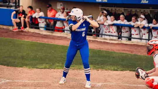 Mackenzy Glenn awaits a pitch against Oklahoma State