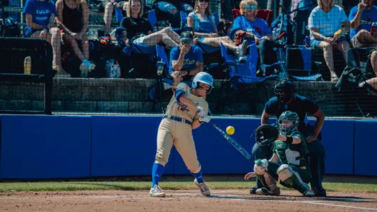 Claira Skaggs hits the ball