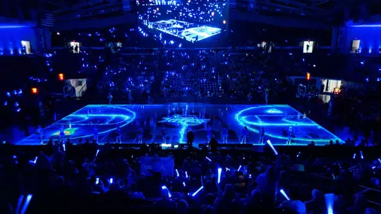 Reynolds Center lit up for Tulsa vs. Wichita State