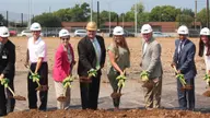 UAB Celebrates at Beach Volleyball Groundbreaking