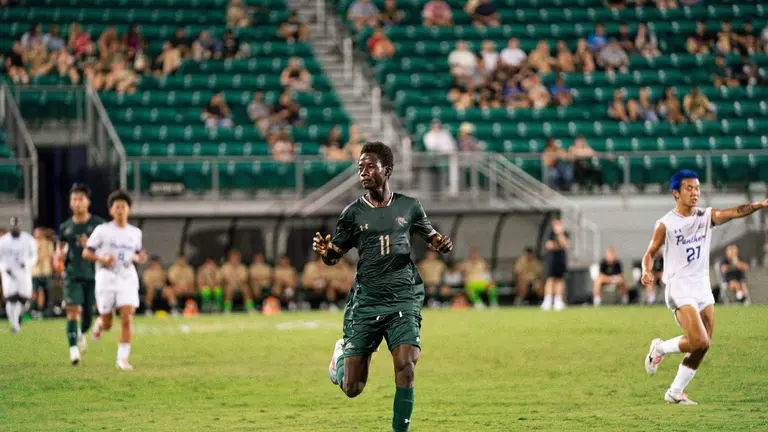 Men’s Soccer Battles Back, Falls 3-2 at FIU