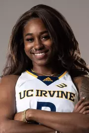 UC Irvine Women's Basketball player Ahrray Young poses for a photo