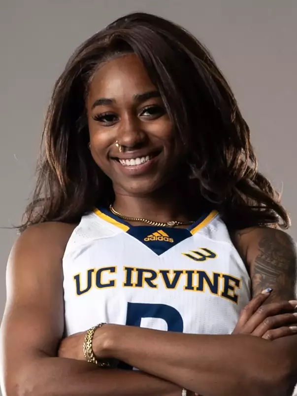 UC Irvine Women's Basketball player Ahrray Young poses for a photo