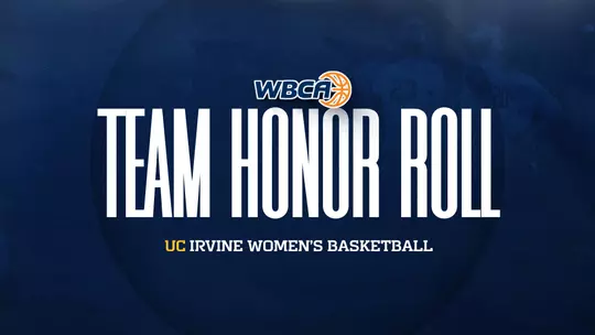 UC Irvine women's basketball earned WBCA Academic Top 25 Special Mention