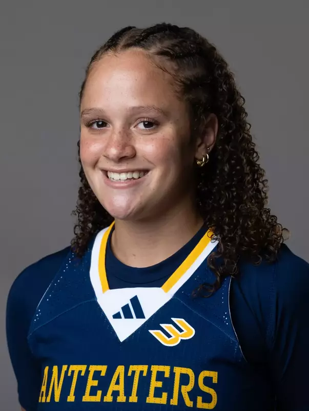 Head shot of Delaney White in blue jersey