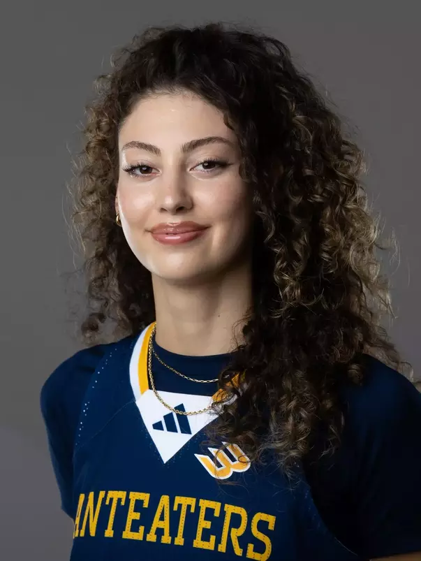 Head shot of Gracie Gallegos in blue jersey