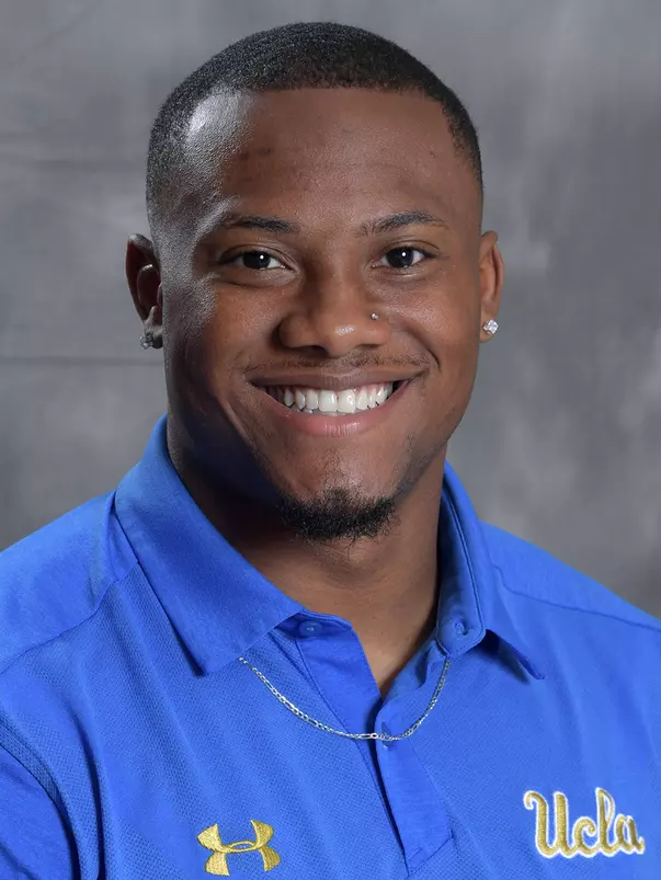 UCLA Bruins linebacker Je'Vari Anderson (43) poses in Los Angeles, Friday, July 6, 2018. (Kirby Lee via Image of Sport)